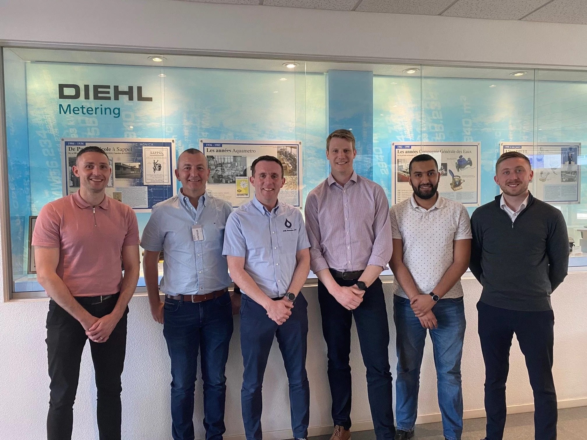 Diehl Metering hosting Cully Automation Ltd. at their production facility in Saint-Louis (France)